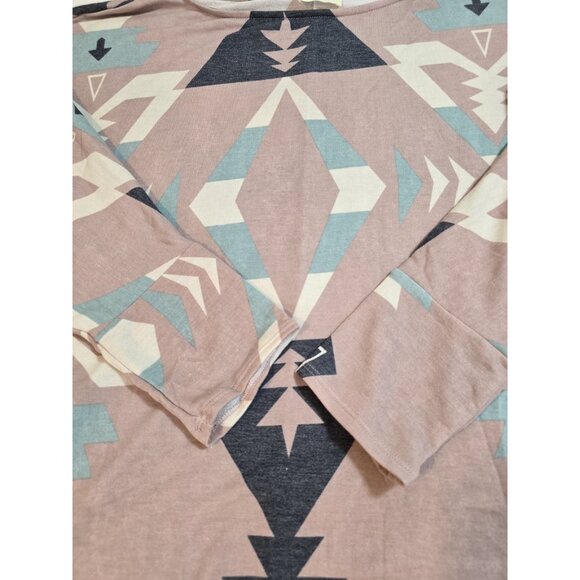 Ordinary Day Womens Top Dolman sleeves Aztec print Stretch Size 3X - Picture 13 of 16